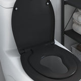 Toilet Seat Black 47 x 37 x 4 cm Duroplast 42002352