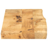 Table Top 100x20x2.5 cm Live Edge Solid Wood Rough Mango 370324