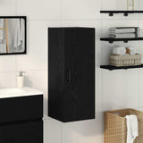 Wall Mounted Cabinet Black Oak 34.5x34x90 cm Engineered Wood 862171