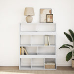 Bookcase White 100x33x125.5 cm Engineered Wood 3309357
