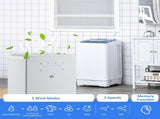 2000mL Portable Dehumidifier with Air Purifier, 24H Timer, 5 Modes, 10L/Day, for Home Laundry, White T3398P342286