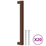 Cabinet Handles 20 pcs Bronze 192 mm Stainless Steel 3203663