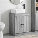 Bathroom Furniture Set Grey Sonoma Engineered Wood 3404237