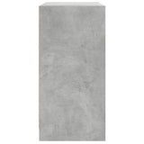 Side Cabinet with Glass Doors Concrete Grey 68x37x75.5 cm 836423