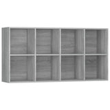 Book Cabinet/Sideboard Grey Sonoma 66x30x130 cm Engineered Wood 815250