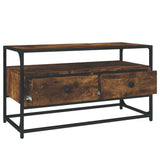 TV Cabinet Smoked Oak 80x35x45 cm Engineered Wood 826312