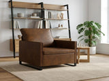 Armchair Brown 70 x 81 x 82 cm Faux Suede Fabric 42040987