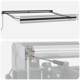 Automatic Retractable Awning Burgundy 400x300 cm 3215330