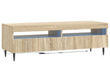 3 Piece LED TV Cabinet Sonoma Oak Engineered Wood 3416677