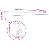 Awning Frame White 600 x 350 cm Aluminium 313218