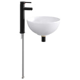 Bathroom Wash Basin Matte Black 32 x 32 x 13 cm Metal 890243