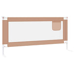 Toddler Safety Bed Rail Taupe 190x25 cm Fabric 10223