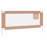 Toddler Safety Bed Rail Taupe 190x25 cm Fabric 10223