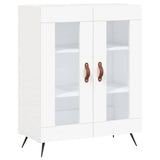 Highboard White 69.5x34x180 cm Engineered Wood 3199593