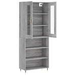 Highboard Grey Sonoma 69.5x34x180 cm Engineered Wood 3198711