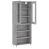 Highboard Grey Sonoma 69.5x34x180 cm Engineered Wood 3198711