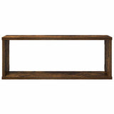 Wall Cube Shelves 4 pcs Smoked Oak 60x15x23 cm Engineered Wood 815925
