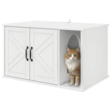 Cat House Gloss White 85 x 55 x 50 cm Engineered Wood 8000738