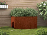 Planter 62x47x46 cm Corten Steel 821558