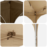 Pop-up Party Tent 192 x 192 x 245 cm Taupe 42019828