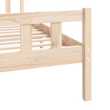 Bed Frame without Mattress Solid Wood Small Double 810649