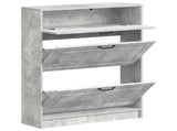Shoe Cabinet UTRECHT 78 x 24 x 100 cm Engineered Wood 897758