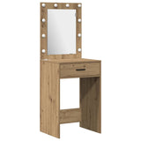 Dressing Table Set with Shelf 3 pcs Artisan Oak Engineered Wood 3334298