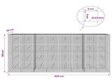 Gabion with 3.5 mm Wire and 5x5 cm Mesh 400x20x200 cm 3462194