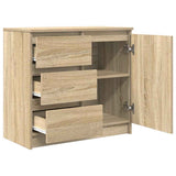Sideboard with Drawer Sonoma Oak 71x35x65 cm Engineered Wood 861573