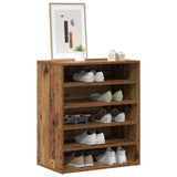 Shoe Cabinet Old Wood 60x35x70 cm Engineered Wood 856700