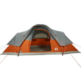 Family Tent Dome 9-Person Orange Waterproof 94565