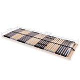 Slatted Bed Bases without Mattress 2 pcs with 42 Slats 70x200 cm 3051420