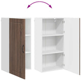 Wall Cabinet PORTO Brown Oak 50 x 31 x 100 cm Engineered Wood 885482