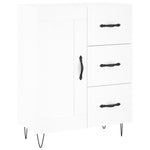 Highboard White 69.5x34x180 cm Engineered Wood 3198689
