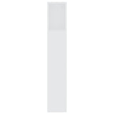 Headboard Cabinet White 200x18.5x104.5 cm 811952
