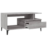 Coffee Table Grey Sonoma 90x49x45 cm Engineered Wood 819626