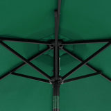 Garden Parasol with Steel Pole Green 225x225x212 cm 4005059