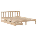 Bed Frame without Mattress 120x200 cm Solid Wood Pine 3301473