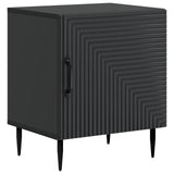 Bedside Cabinet 2 pcs Black 43 x 34.5 x 50 cm Engineered Wood 894798