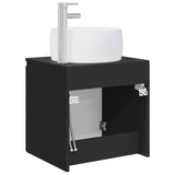 Wall-Mounted Sink Vanity Black 49.5 x 44.5 x 66 cm 890453