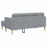 Sofa Set with Cushion Light Grey 173 x 131 x 67 cm Polyester 42001913
