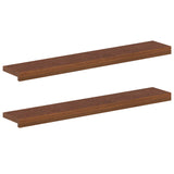 Window Sills 2 pcs Dark Brown 90 x 20 x 2 cm Solid Oak Wood 42050018