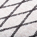 Rug Washable 80x300 cm Black and White 337971
