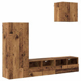 TV Wall Units 4 pcs Old Wood Engineered Wood 3402779