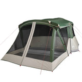Camping Tent with Porch 4-Person Green Waterproof 94536