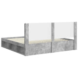 Bed Frame with Storage and Headboard Concrete Grey 180 x 200 cm 3413824