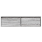 TV Cabinet with LED Lights Grey Sonoma 100X35.5x25 cm 860243