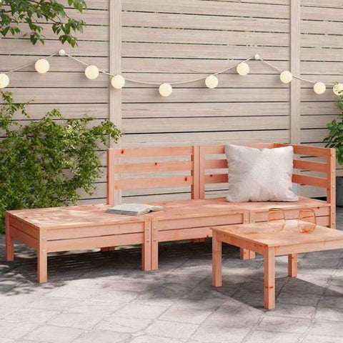 Garden Sofa 3-Seater Solid Wood Douglas 838045