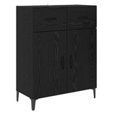 Highboard Black Oak 69.5 x 34 x 180 cm Engineered Wood 3416098