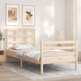 Bed Frame without Mattress 90x200 cm Solid Wood 3193971
